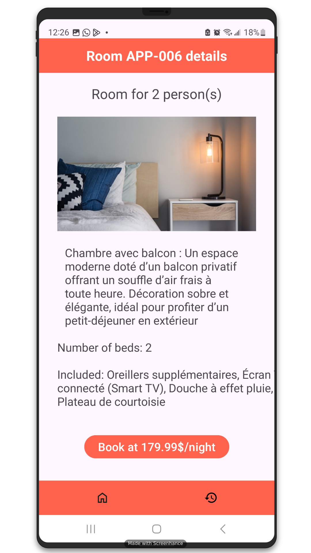 hotel res - booking mobile app